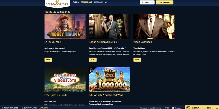 Les autres promotions Viggoslots