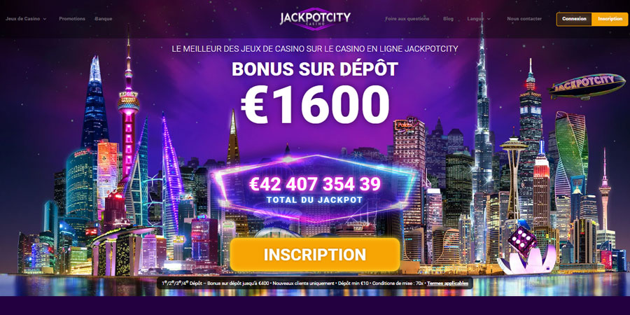 jackpot city casino un bonus de bienvenue de 1 600 € vous attend