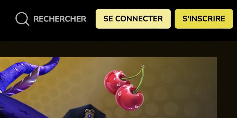 bouton d'inscription casino king chance