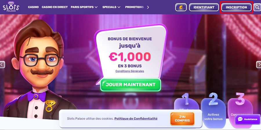 slots palace casino vous accueille chaleureusement avec un bonus de bienvenue