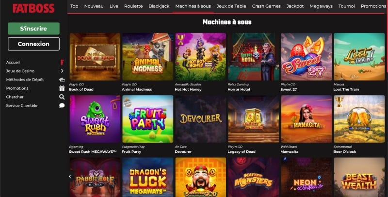 fatboss casino les machines à sous