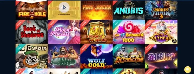 Les machines à sous disponibles sur Viggoslots