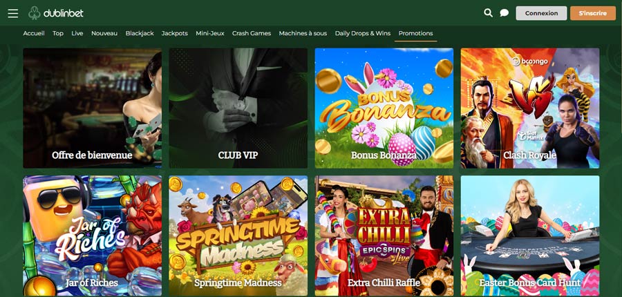 dublinbet casino les autres promotions