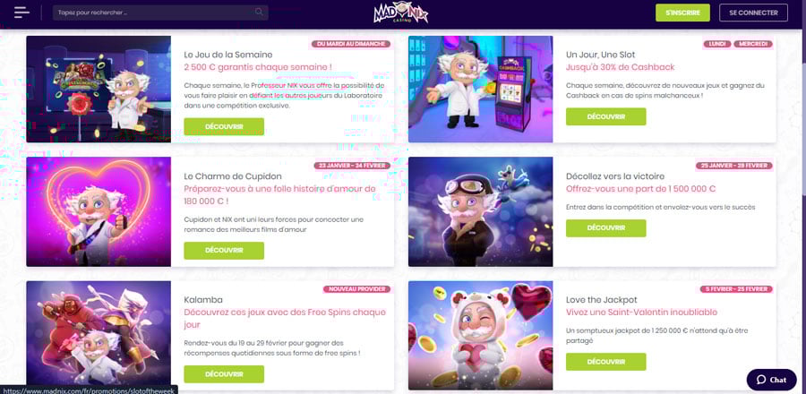 promotions madnix casino