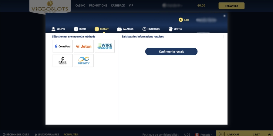 Retrait surviggoslots casino