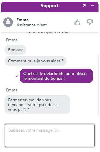 live chat arlequin casino