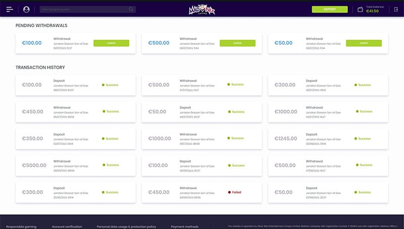 preuve de paiement madnix