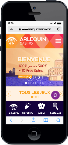 version mobile iphone arlequin casino