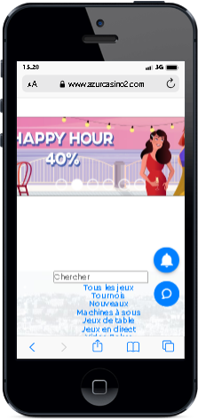 version mobile iphone azur casino