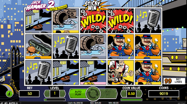 Capture d'écran slot Jack Hammer 2