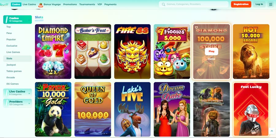 les machines Ă sous neon54