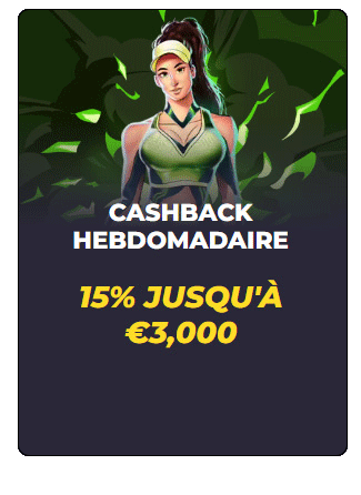 capture d'écran bonus cashback powbet casino