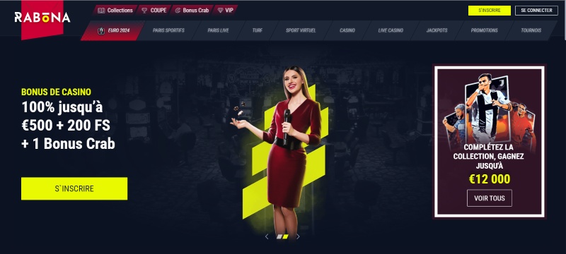 accéder au site et cliquer sur s’inscrire rabona