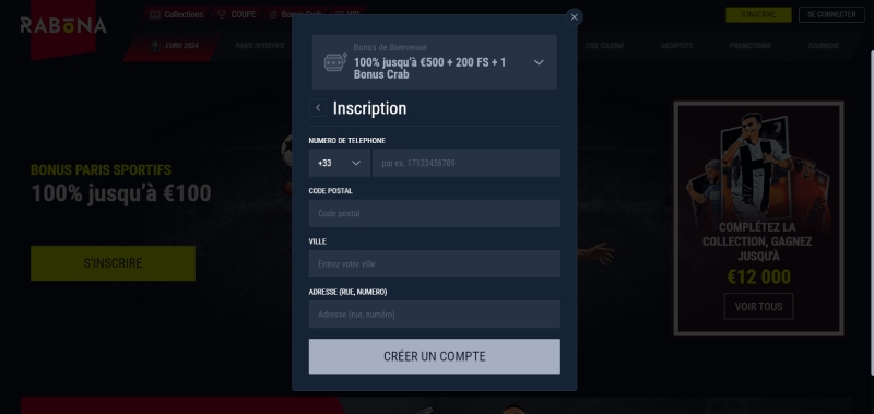 inscription étape 6 rabona