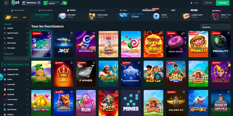 capture decran jeux cbet casino