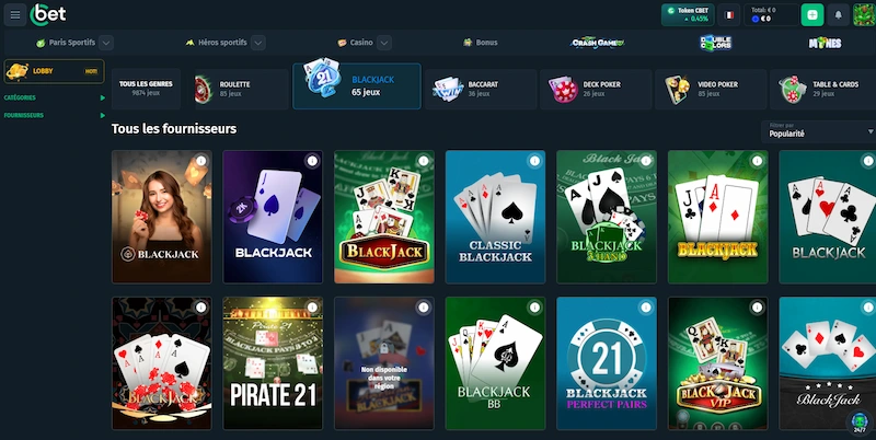 capture decran jeux de table cbet