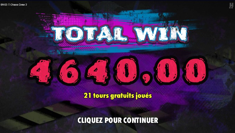 machine à sous chaos crew II de hacksaw gaming