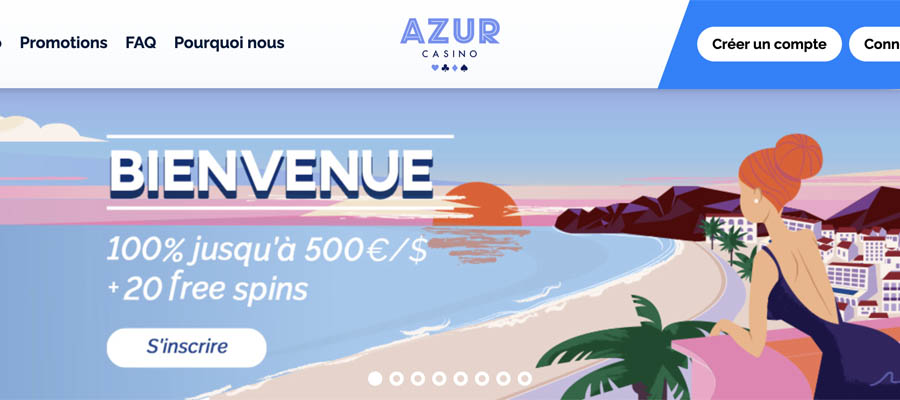 bonus de bienvenue azur casino