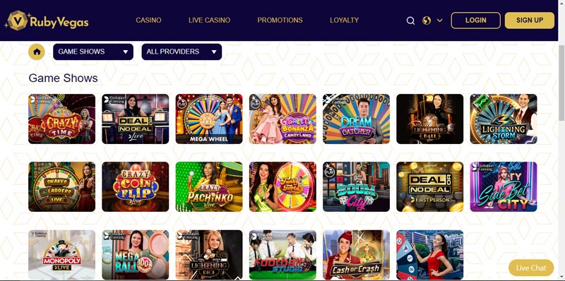 capture decran- eux tv ruby play casino