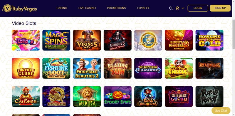 capture decran slots ruby play casino