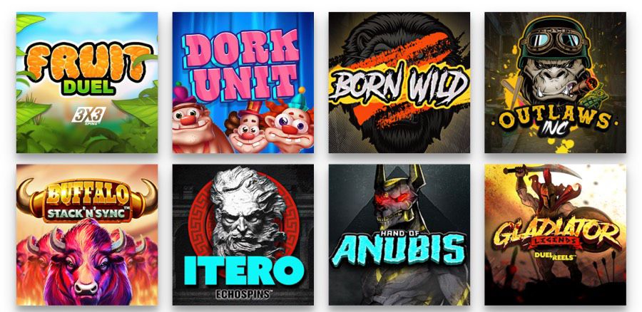 Capture d'écran accueil Hacksaw Gaming