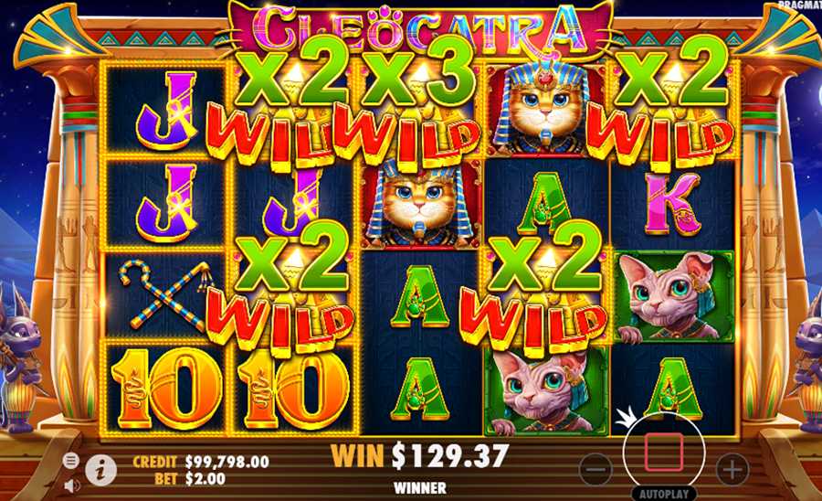 Écran de jeu Cléocatra de Pragmatic Play