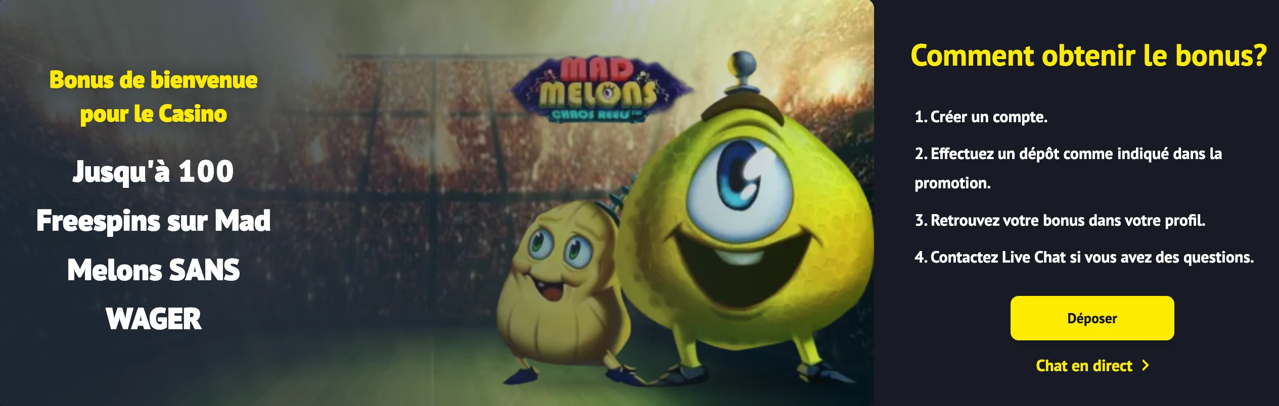 yonibet casino vous accueille avec un bonus de bienvenue