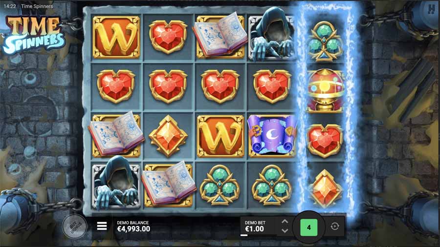 Capture d'écran slot Time Spinners