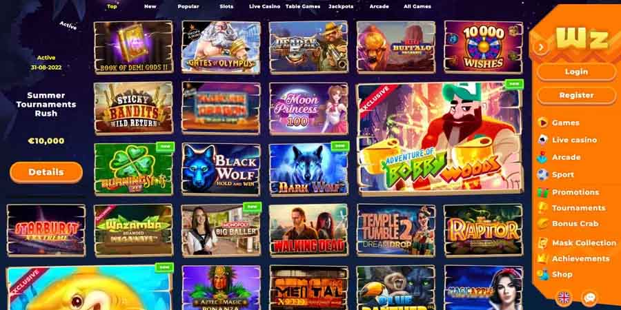 jouez sur le casino live de wazamba