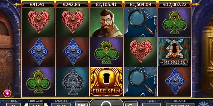 Capture d'écran slot Holmes and the Stolen Stones