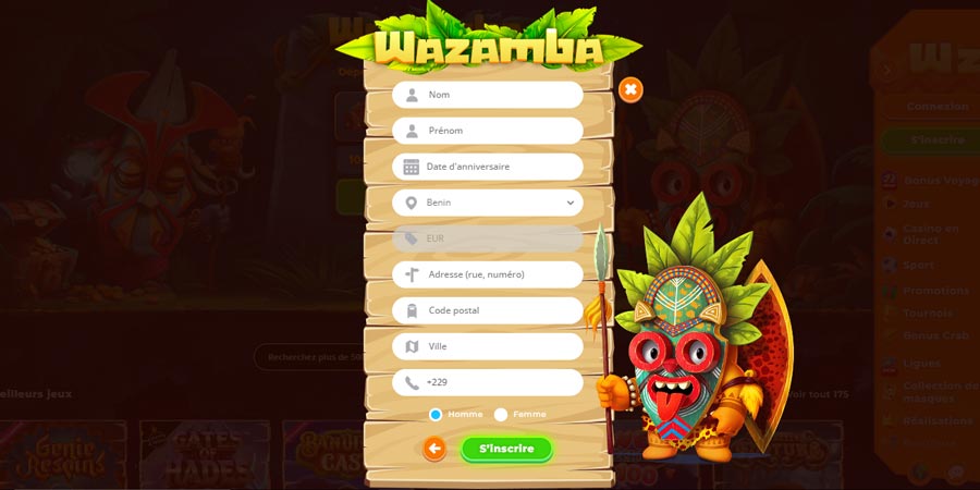 2e formulaire wazamba