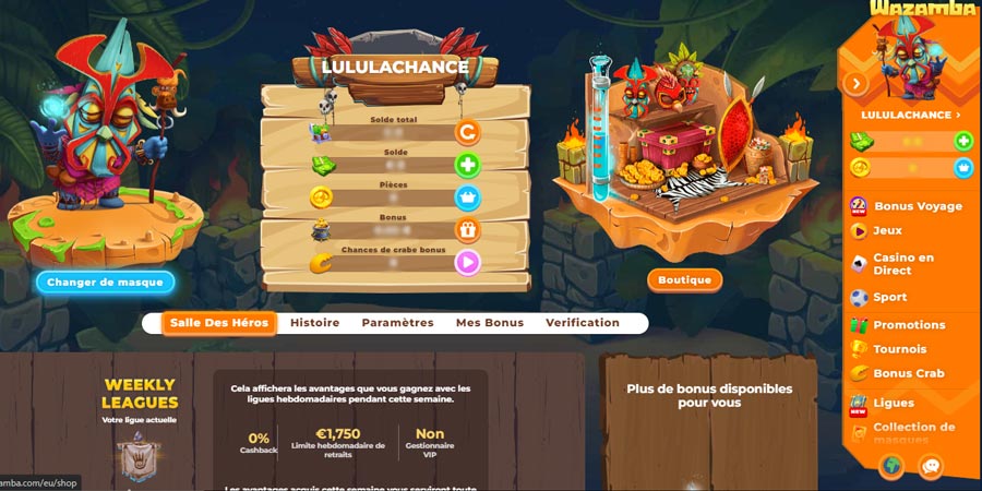 la vérification d'un compte sur wazamba est  très simple