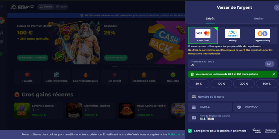 inscription étape 4