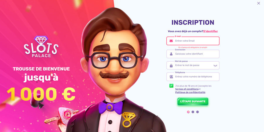 inscription slots palace