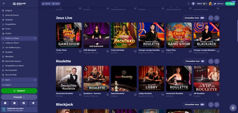 jouez avec de vrais croupiers en direct sur bruno casino