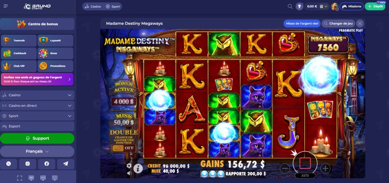 madame destiny megaways de pragmatic play bruno casino