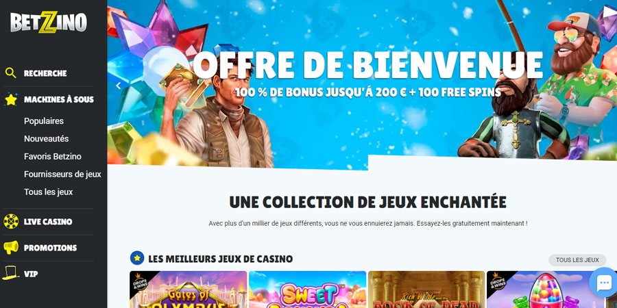 betzino casino possède une interface moderne et attrayante