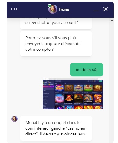 live chat jeux de table bruno casino