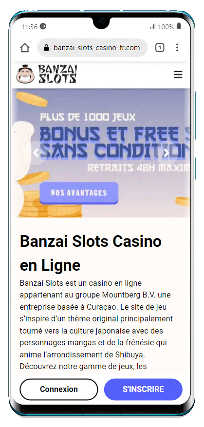 version mobile huawei banzai slots