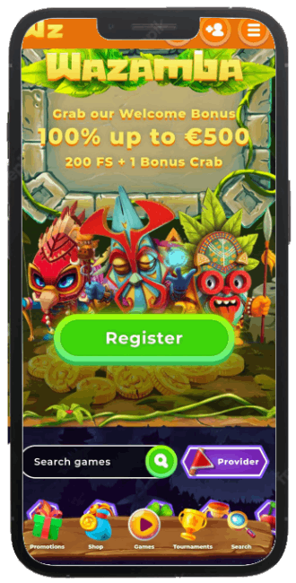 wazamba casino version mobile