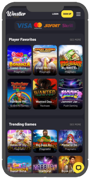 winstler casino version mobile