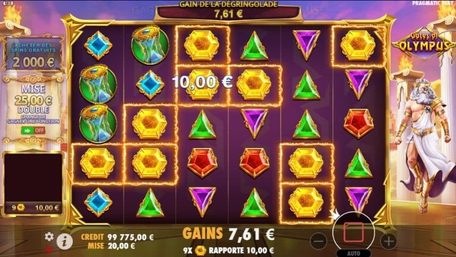 Combinaison 1 Machine à sous Gates Of Olympus