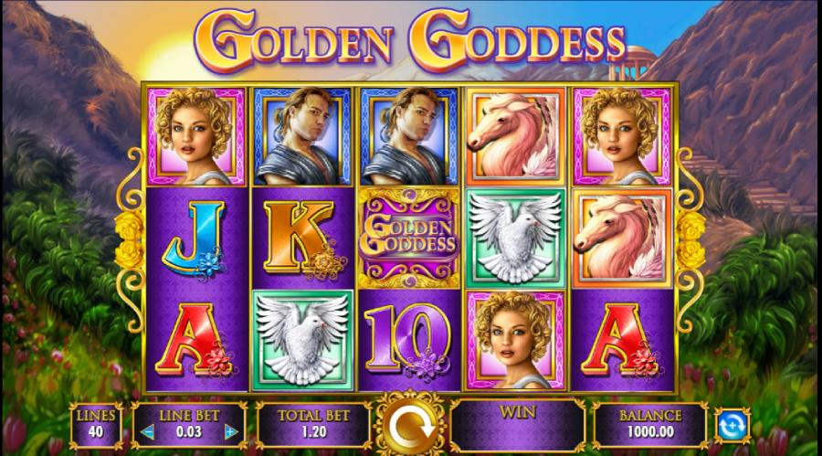 Capture d'écran slot Golden Goddess