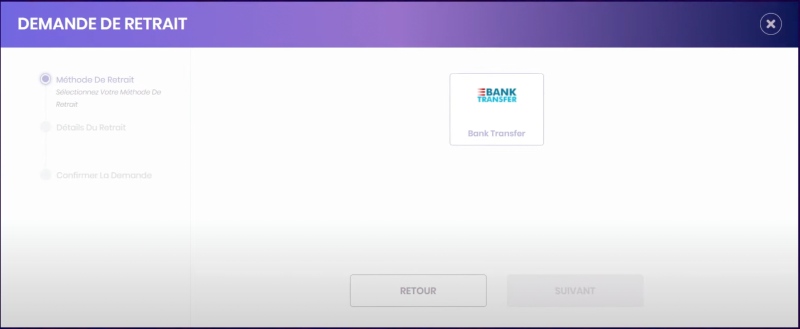 retrait sur madnix casino