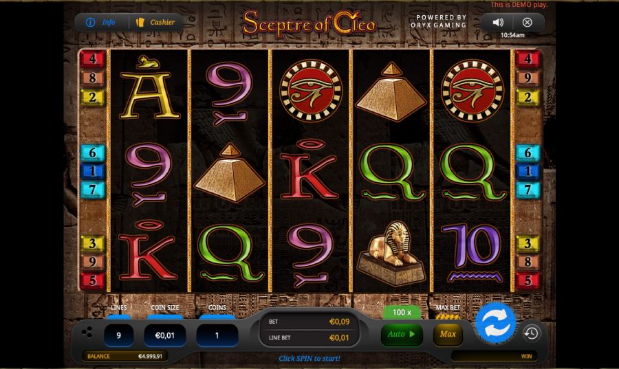 Sceptre of Cleo d'Oryx Gaming