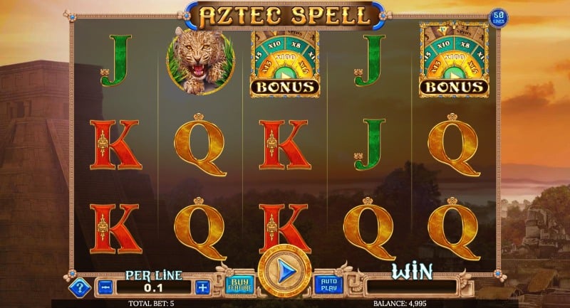 capture decran slot aztec spell