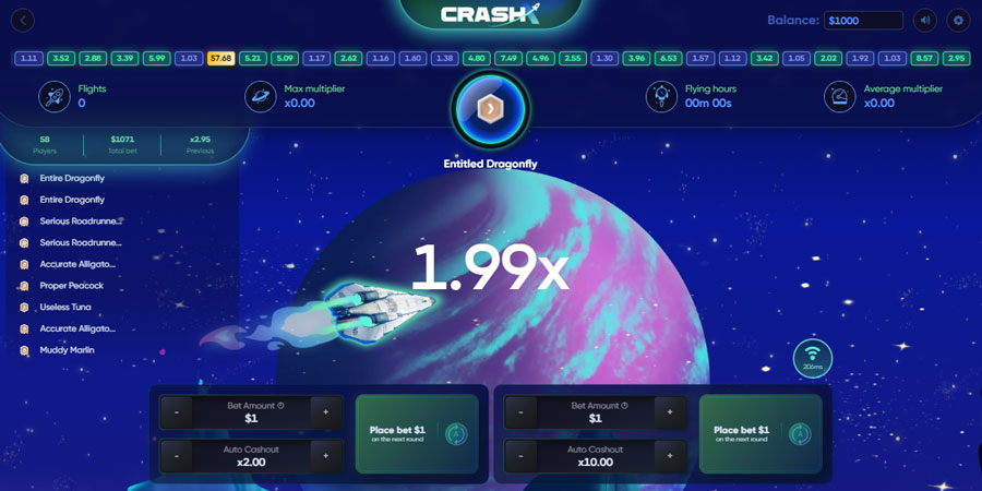 space adventure crash x de turbo games