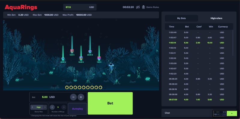 capture decran aquarings 1