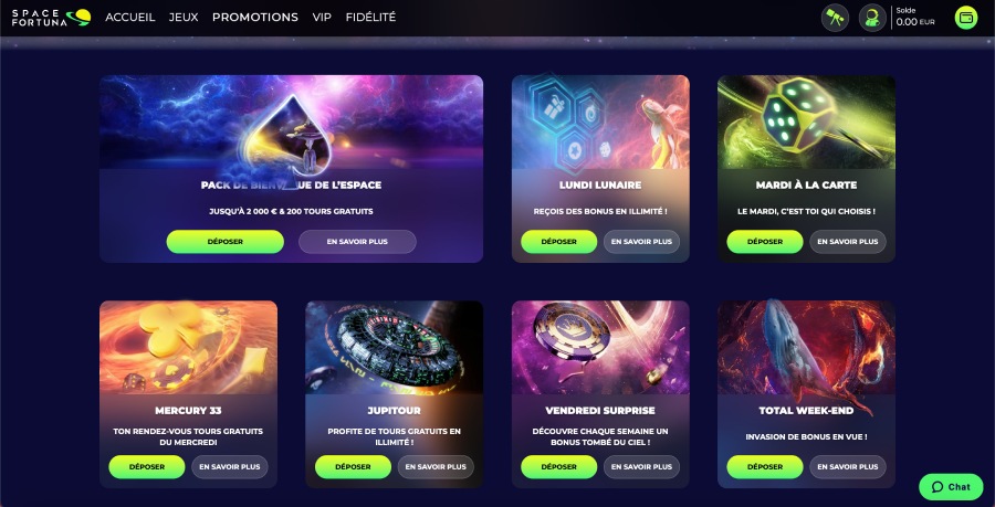 promotions space fortuna