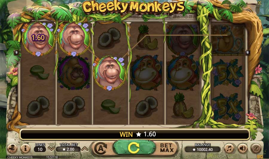 capture decran cheeky monkeys